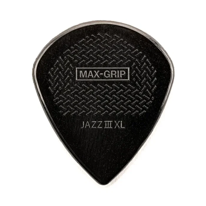 DUNLOP Pick Jazz III XL Stiffo - Pack de 6 Púas Max-Grip 1.38mm para Guitarra, Nailon Rígido