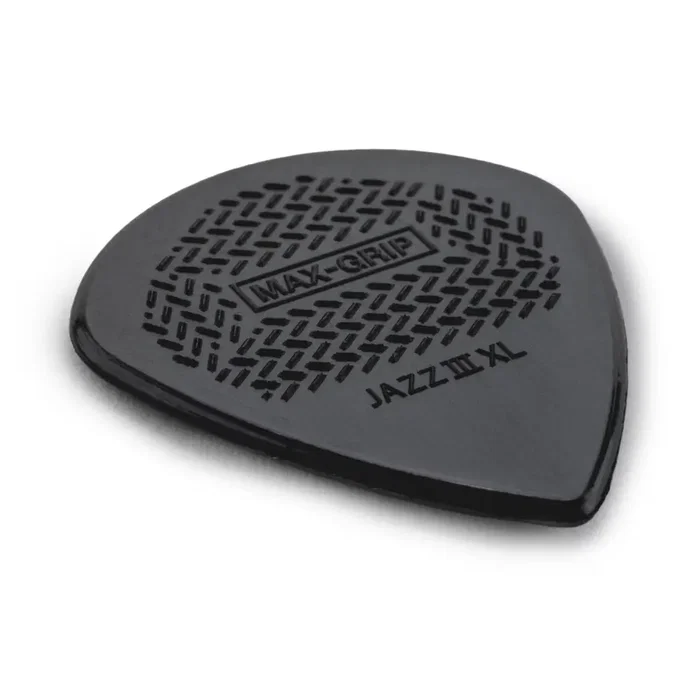 DUNLOP Pick Jazz III XL Stiffo - Pack de 6 Púas Max-Grip 1.38mm para Guitarra, Nailon Rígido