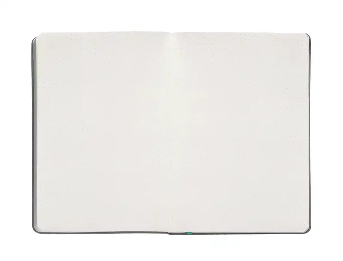 Antartik Cuaderno A4 Tapa Dura Hojas Puntos Gris y Turquesa 100 Hojas 80 gr FSC