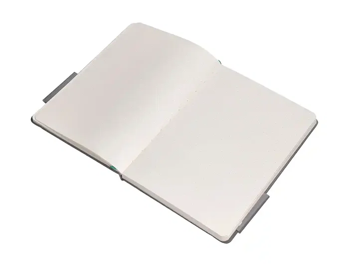 Antartik Cuaderno A4 Tapa Dura Hojas Puntos Gris y Turquesa 100 Hojas 80 gr FSC