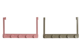 DKD Home Decor Perchero de Metal Mate con 5 Colgadores