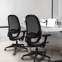 PIQUERAS Y CRESPO Silla de oficina Cilanco con mecanismo Sincro, Gris oscuro y Negro