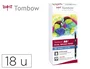 Tombow ABT Dual Brush Estuche de 18 Colores Primarios
