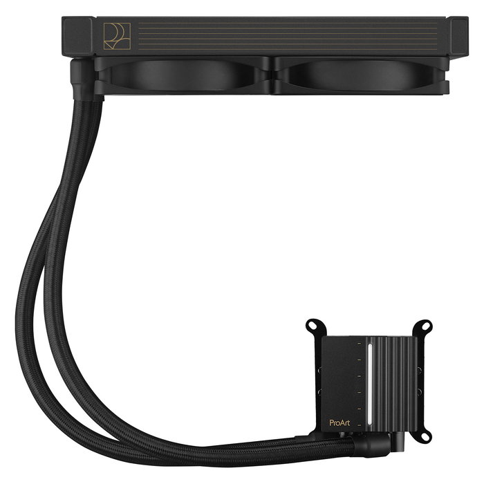 ASUS ProArt LC 240 - Kit de Refrigeración Líquida Todo en Uno (AIO) 240mm con 2 Ventiladores PWM de 120mm, Negro, Compatible con Intel LGA 1700/1200/115x y AMD AM5/AM4