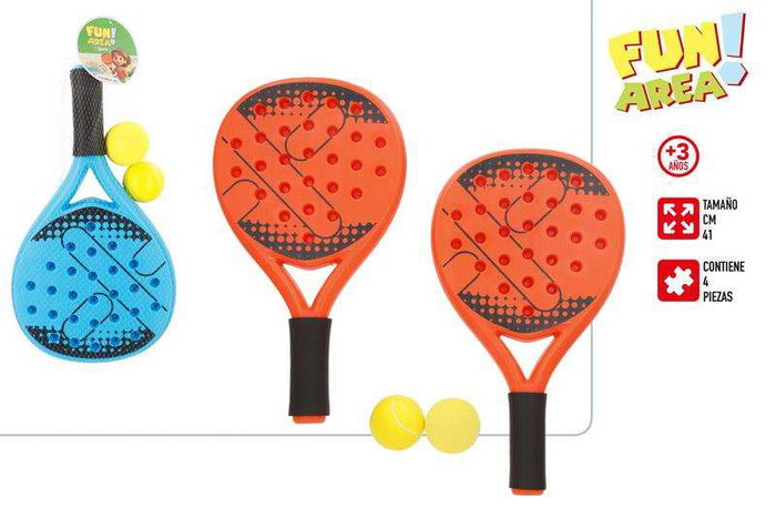 Color Baby Set 2 Raquetas Padel Playa 41 cm con 2 Pelotas - Modelos Surtidos