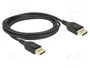DeLOCK Cable DisplayPort 8K 60 Hz 2 m Certificado 85660
