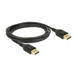 DeLOCK Cable DisplayPort 8K 60 Hz 2 m DP 1.4 Certificado 7680 x 4320 Negro - Ref. 85660