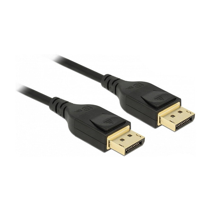 DeLOCK Cable DisplayPort 8K 60 Hz 2 m DP 1.4 Certificado 7680 x 4320 Negro - Ref. 85660