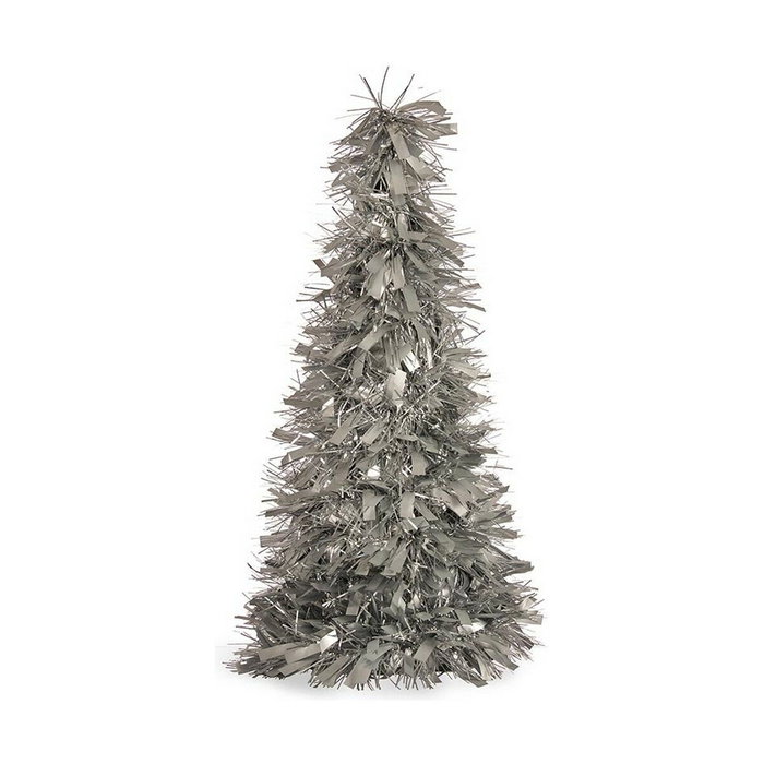 Krist+ Árbol Espumillón Mate Plata 27x45.5x27 cm (Set de 12)
