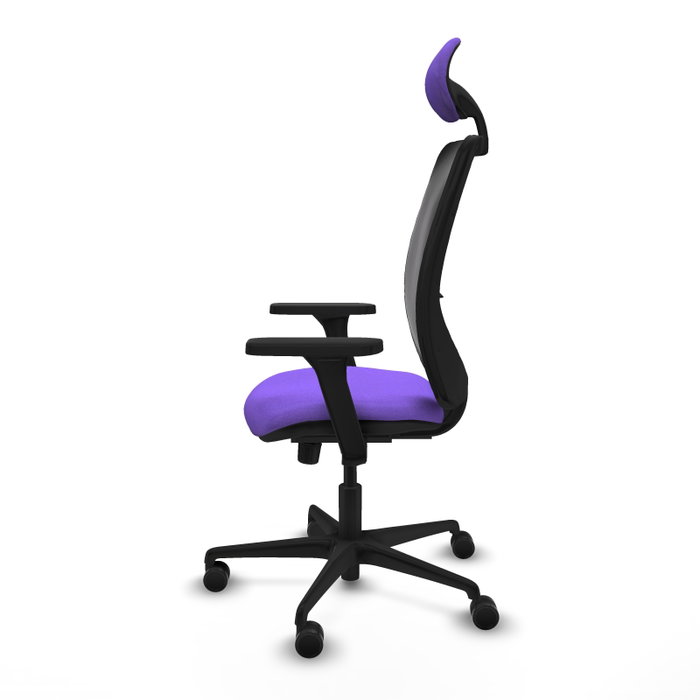 PIQUERAS Y CRESPO Silla de oficina Zulema con mecanismo Sincro, Lila y Negro PIQUERAS Y CRESPO Silla de oficina Zulema con mecanismo Sincro, Lila y Negro