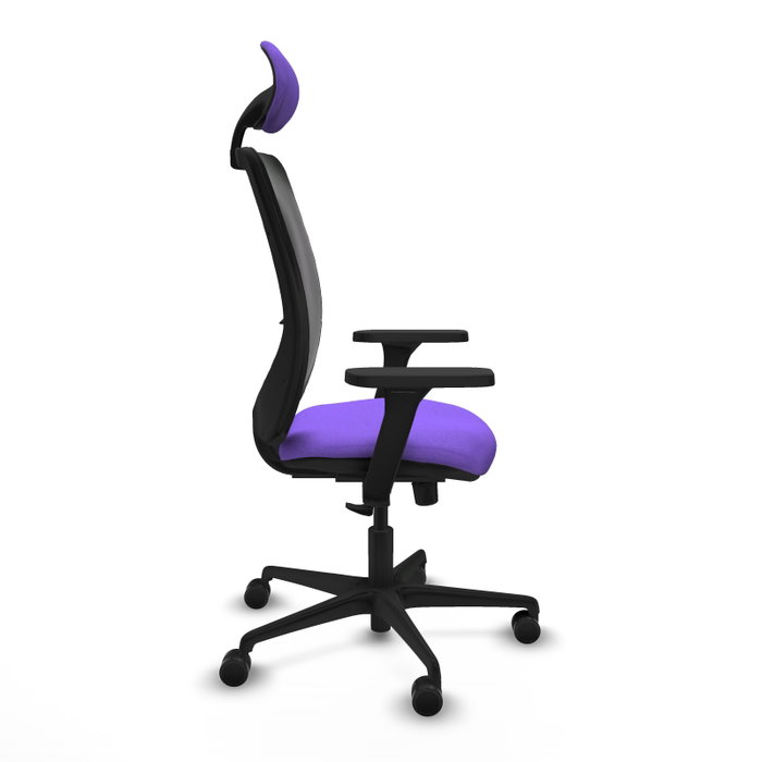 PIQUERAS Y CRESPO Silla de oficina Zulema con mecanismo Sincro, Lila y Negro PIQUERAS Y CRESPO Silla de oficina Zulema con mecanismo Sincro, Lila y Negro