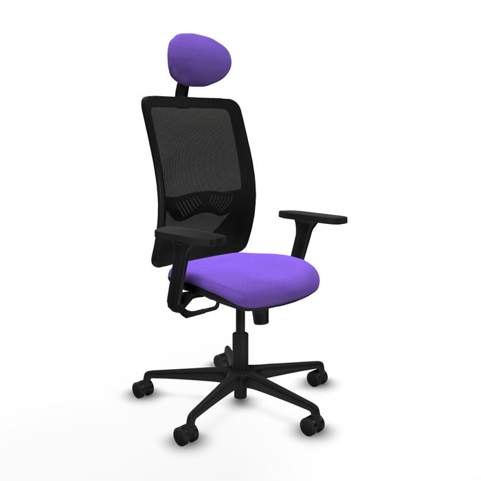 PIQUERAS Y CRESPO Silla de oficina Zulema con mecanismo Sincro, Lila y Negro PIQUERAS Y CRESPO Silla de oficina Zulema con mecanismo Sincro, Lila y Negro