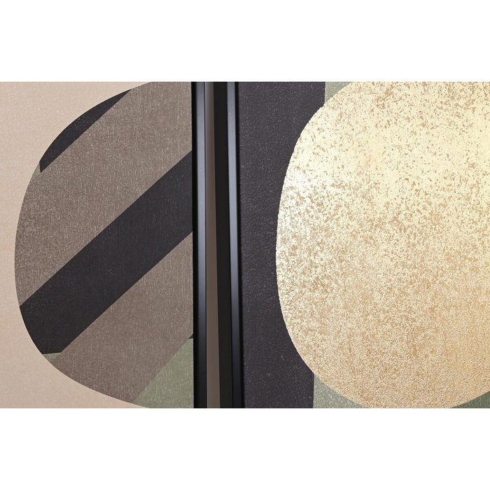 DKD Home Decor Cuadro Abstracto de Lienzo y PS, Pack de 2 unidades, 83x4,5x123 cm