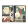 DKD Home Decor Cuadro Abstracto de Lienzo y PS, Pack de 2 unidades, 83x4,5x123 cm