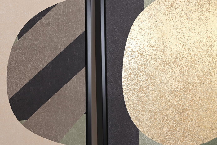 DKD Home Decor Cuadro Abstracto de Lienzo y PS, Pack de 2 unidades, 83x4,5x123 cm