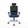 PIQUERAS Y CRESPO Silla de oficina Haches con mecanismo Sincro/Traslack Azul y Negro