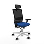 PIQUERAS Y CRESPO Silla de oficina Haches con mecanismo Sincro/Traslack Azul y Negro