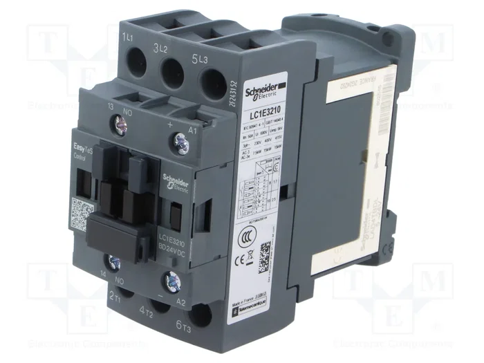 Schneider Electric LC1E3210BD Contactor Easy TeSys 32A 24VDC Schneider Electric LC1E3210BD Contactor Easy TeSys 32A 24VDC