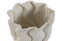 DKD Home Decor Jarrón Moderno Blanco Gres 14 x 14 x 19 cm