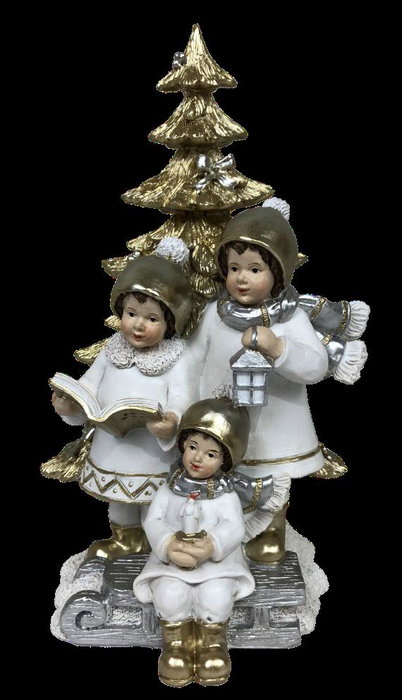DKD Home Decor Figura Resina Niòos Surtido de 2 unidades multicolor