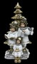 DKD Home Decor Figura Resina Niòos Surtido de 2 unidades multicolor