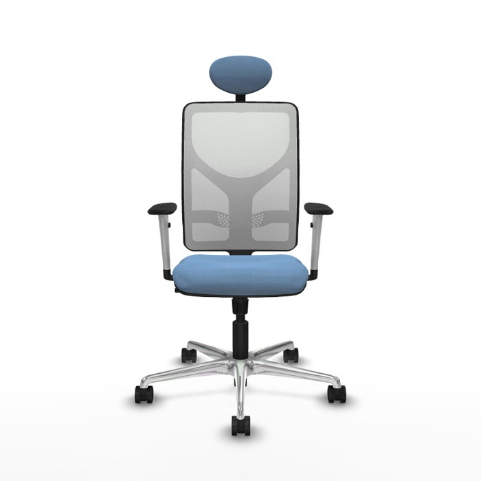 PIQUERAS Y CRESPO Silla de oficina Motilla con mecanismo Sincro, Azul cielo y Blanco PIQUERAS Y CRESPO Silla de oficina Motilla con mecanismo Sincro, Azul cielo y Blanco