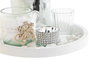 DKD Home Decor Set de 5 Portavelas de Cristal y MDF Plateado