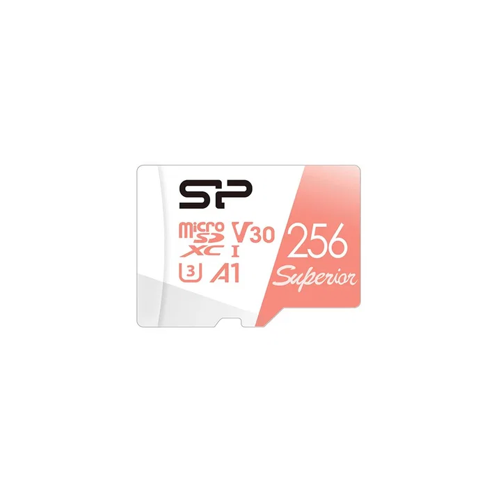 Silicon Power Tarjeta de Memoria Superior MicroSDXC 256GB UHS-I Clase 10 A1 V30, Lectura 100MB/s Escritura 80MB