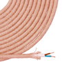 Edm Cable de cuerda de yute tejido y enfundado 2 x 0,75 mm² 25m