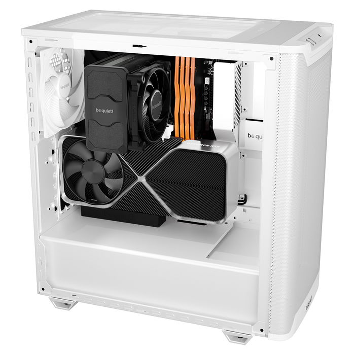 be quiet! PURE BASE 501 Airflow Window White Midi Tower Carcasa PC con Ventana Blanca