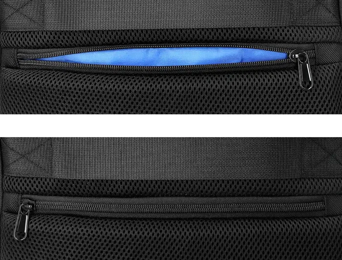 Antartik Mochila Work Slim para Portátil con 3 Compartimentos, Ultraligera, 45x33x15 cm, Negro