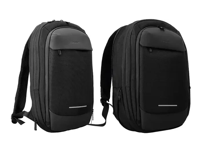 Antartik Mochila Work Slim para Portátil con 3 Compartimentos, Ultraligera, 45x33x15 cm, Negro