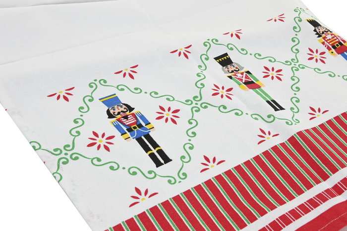 DKD Home Decor Camino de Mesa Navidad Cascanueces Rojo Verde Beige 150 x 50 x 0.2 cm Poliéster Algodón DKD Home Decor Camino de Mesa Navidad Cascanueces Rojo Verde Beige 150 x 50 x 0.2 cm Poliéster Algodón