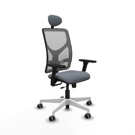 PIQUERAS Y CRESPO Silla de oficina Motilla Gris con mecanismo Sincro/Traslack