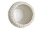 DKD Home Decor Jarrón de Cemento con Relieve Blanco