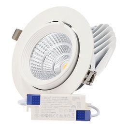 Downlight LED Basculante Empotrable 40W Chip Especial Carnicerías