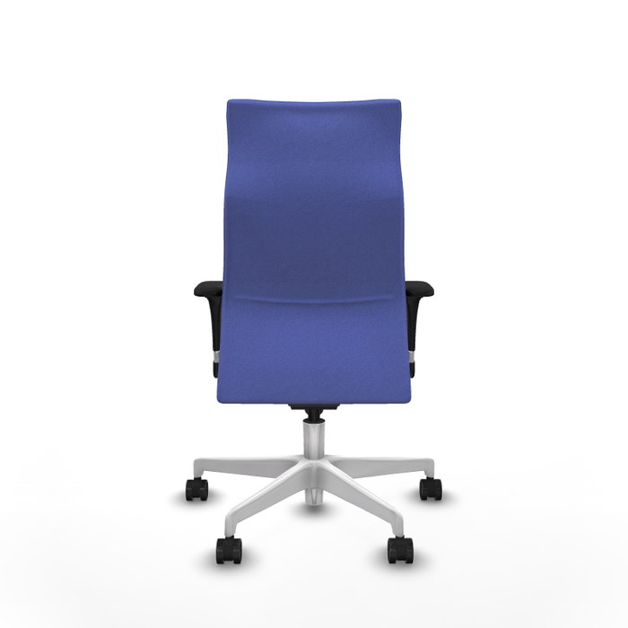 PIQUERAS Y CRESPO Sillón Albacete Azul claro con Mecanismo Sincro y Base Blanca