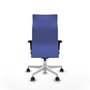 PIQUERAS Y CRESPO Sillón Albacete Azul claro con Mecanismo Sincro y Base Blanca