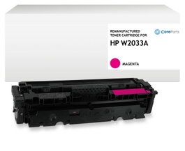 CoreParts Tóner Láser Magenta W2033A con chip para HP Color LaserJet y Pro