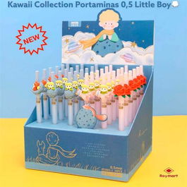 Roymart Portaminas Little Boy 2 Colores 0.5 Expositor 36 Unidades