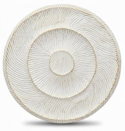 DKD Home Decor Decoración de pared MDF Círculos Blanco