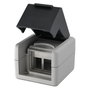 EQUIP Caja de distribución 2-Port Keystone sin blindaje outdoor gris
