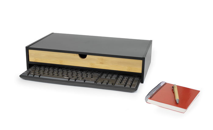 Inde Soporte Monitor Bambú con Cajón Confortime - 26 cm Ancho x 10 cm Alto x 47.4 cm Largo (6 Unidades) Inde Soporte Monitor Bambú con Cajón Confortime - 26 cm Ancho x 10 cm Alto x 47.4 cm Largo (6 Unidades)