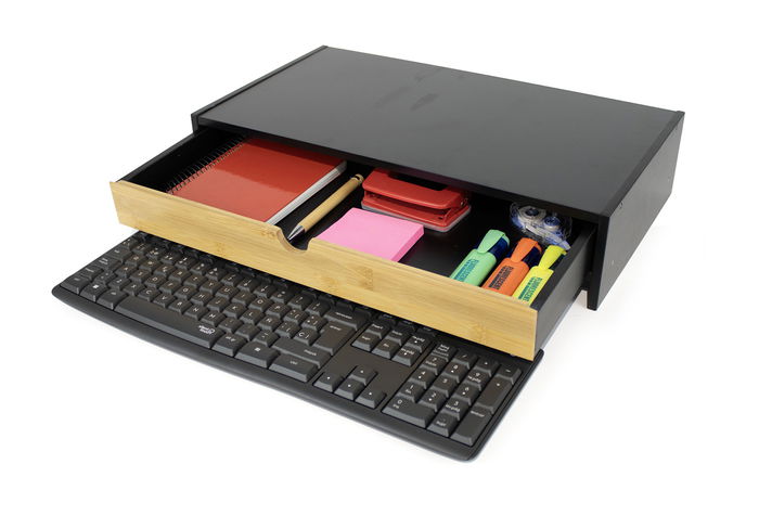 Inde Soporte Monitor Bambú con Cajón Confortime - 26 cm Ancho x 10 cm Alto x 47.4 cm Largo (6 Unidades) Inde Soporte Monitor Bambú con Cajón Confortime - 26 cm Ancho x 10 cm Alto x 47.4 cm Largo (6 Unidades)