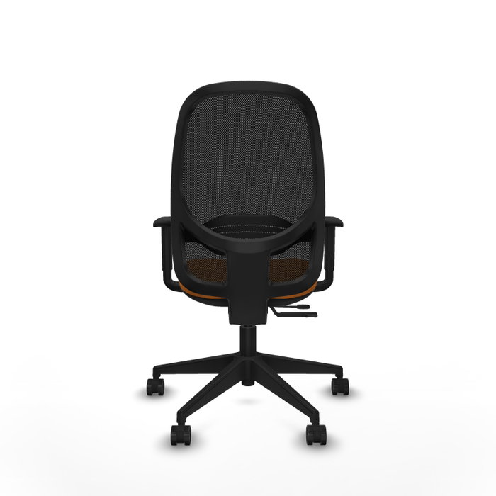 PIQUERAS Y CRESPO Silla de oficina Cilanco Naranja y Negro