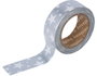 Innspiro Cinta Masking Tape Washi Foil Estrellas Plateado 15mm x 10m Serie Metal