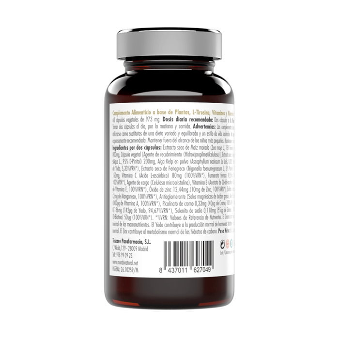 Mundonatural Simbioline Quemagrass 60 cápsulas vegetales