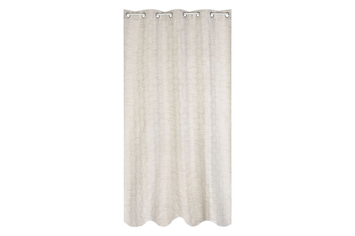 DKD Home Decor Cortina Tradicional Beige Poliester 260 x 260 x 140 cm Jaquard 8 Anillas DKD Home Decor Cortina Tradicional Beige Poliester 260 x 260 x 140 cm Jaquard 8 Anillas