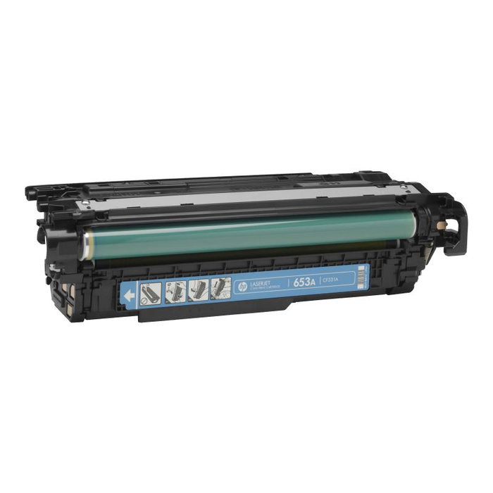 HP Cartucho de tóner 654A Cian (CF331A)