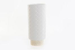 DKD Home Decor Jarrón de Cerámica Blanco 10x10x22 cm Outing